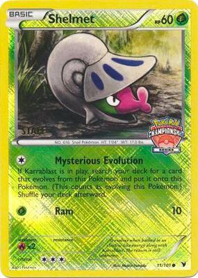 Shelmet 11/101 (Championship Series) [Staff] card from League & Championship Cards