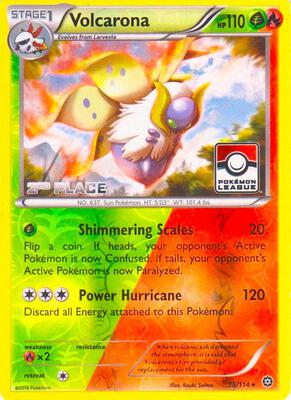 Volcarona - 15/114 (Pokemon League) [2nd Place] card from League & Championship Cards