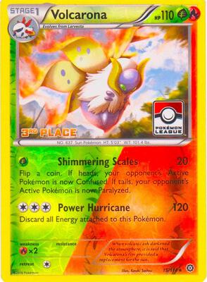 Volcarona - 15/114 (Pokemon League) [3rd Place] card from League & Championship Cards
