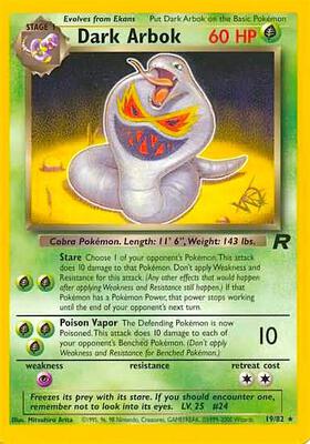 Dark Arbok [W Stamped] card from WoTC Promo