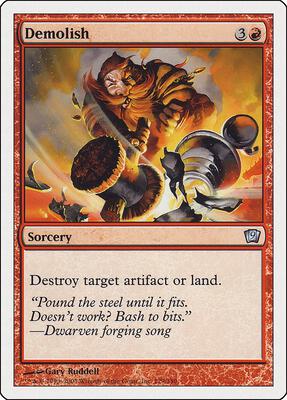 Demolish card from 9th Edition