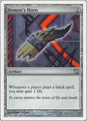 Demon's Horn card from 9th Edition