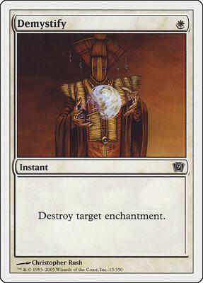 Demystify card from 9th Edition