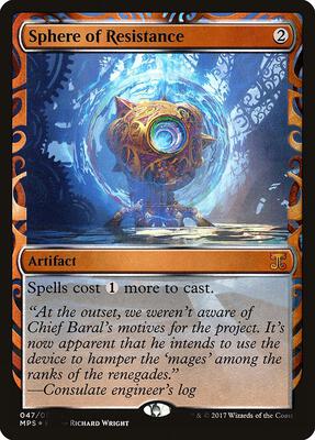 Sphere of Resistance card from Masterpiece Series: Kaladesh Inventions
