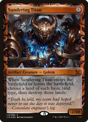 Sundering Titan card from Masterpiece Series: Kaladesh Inventions
