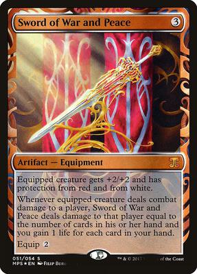 Sword of War and Peace card from Masterpiece Series: Kaladesh Inventions