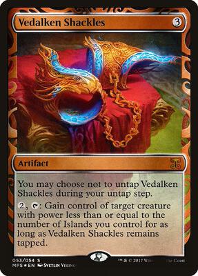 Vedalken Shackles card from Masterpiece Series: Kaladesh Inventions