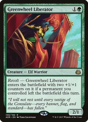 Greenwheel Liberator card from Aether Revolt