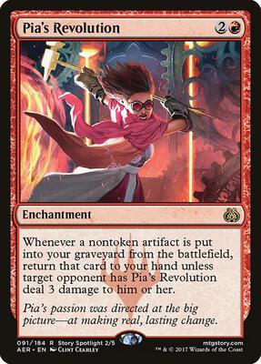 Pia's Revolution card from Aether Revolt
