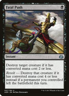 Fatal Push card from Aether Revolt