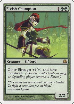 Elvish Champion card from 9th Edition