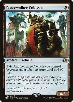 Peacewalker Colossus card from Aether Revolt