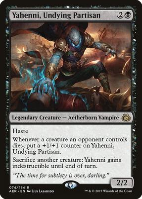 Yahenni, Undying Partisan card from Aether Revolt
