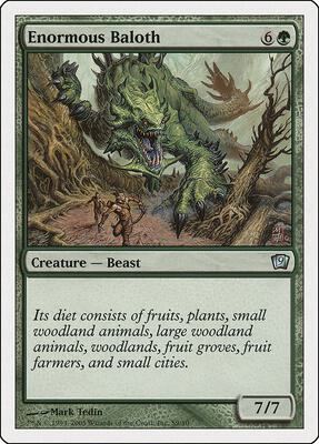Enormous Baloth card from 9th Edition