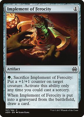 Implement of Ferocity card from Aether Revolt