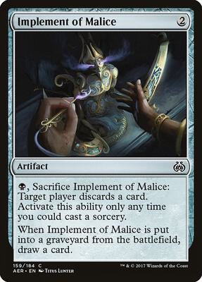 Implement of Malice card from Aether Revolt