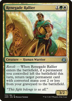 Renegade Rallier card from Aether Revolt