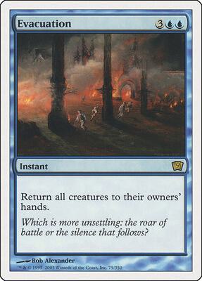 Evacuation card from 9th Edition