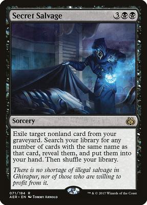 Secret Salvage card from Aether Revolt