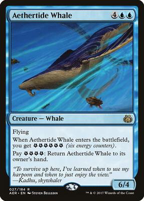 Aethertide Whale card from Aether Revolt