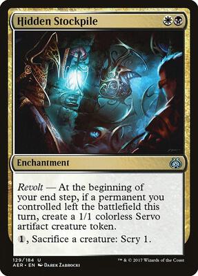 Hidden Stockpile card from Aether Revolt