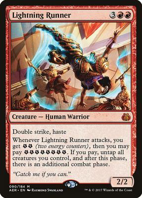 Lightning Runner card from Aether Revolt