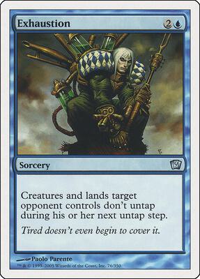 Exhaustion card from 9th Edition