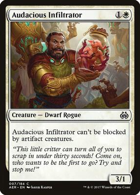 Audacious Infiltrator card from Aether Revolt