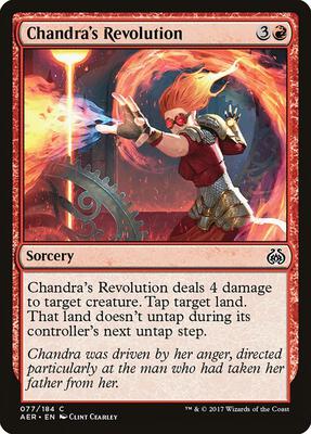 Chandra's Revolution card from Aether Revolt