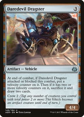 Daredevil Dragster card from Aether Revolt