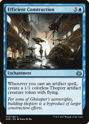 Efficient Construction card from Aether Revolt
