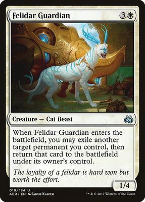 Felidar Guardian card from Aether Revolt