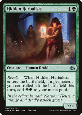 Hidden Herbalists card from Aether Revolt