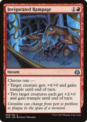 Invigorated Rampage card from Aether Revolt