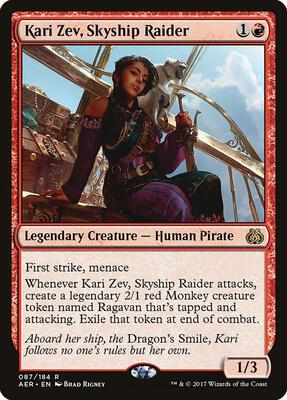 Kari Zev, Skyship Raider card from Aether Revolt
