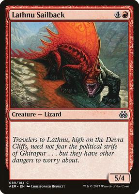 Lathnu Sailback card from Aether Revolt