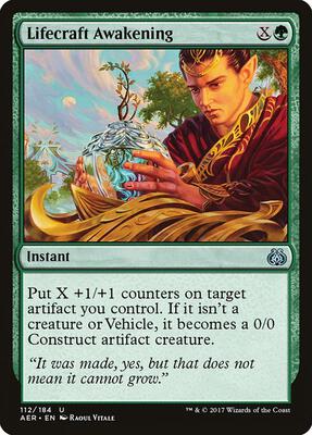 Lifecraft Awakening card from Aether Revolt