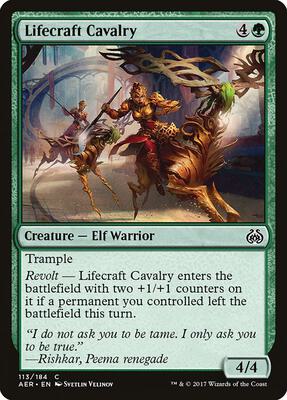 Lifecraft Cavalry card from Aether Revolt