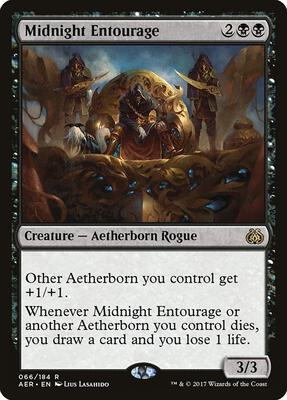 Midnight Entourage card from Aether Revolt