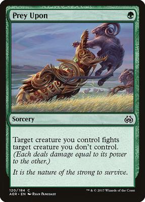 Prey Upon card from Aether Revolt
