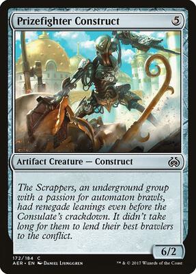 Prizefighter Construct card from Aether Revolt