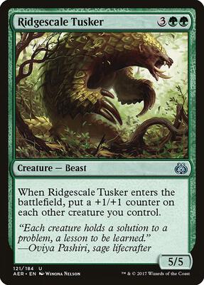 Ridgescale Tusker card from Aether Revolt