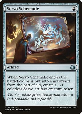 Servo Schematic card from Aether Revolt