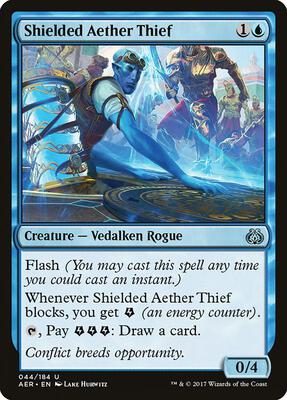 Shielded Aether Thief card from Aether Revolt