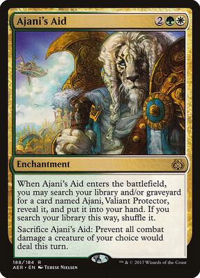Ajani's Aid card from Aether Revolt
