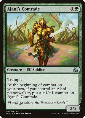 Ajani's Comrade card from Aether Revolt