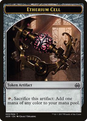 Etherium Cell Token card from Aether Revolt