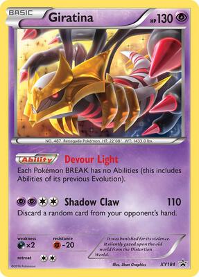 Giratina - XY184 card from XY Promos