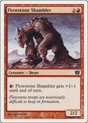 Flowstone Shambler card from 9th Edition