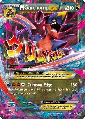 M Garchomp EX - XY168 card from XY Promos